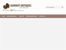 Tablet Screenshot of gumnutantiques.com.au